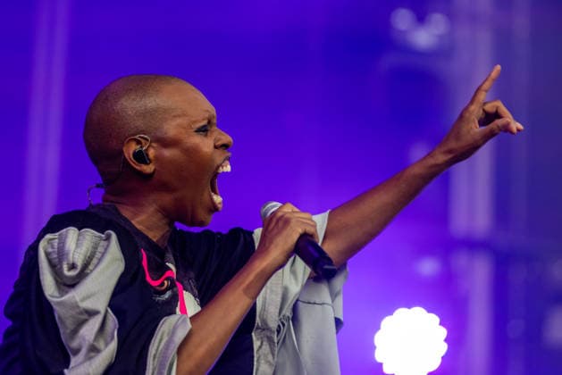 Singer Skin of a British rock band Skunk Anansie performs at the music festival Colours of Ostrava on July 15, 2026, in Ostrava, Czech Republic. (CTKxPhoto VladimirxPrycek) CTKPhotoP2026071506393  CTKPhotoP2026071506393
