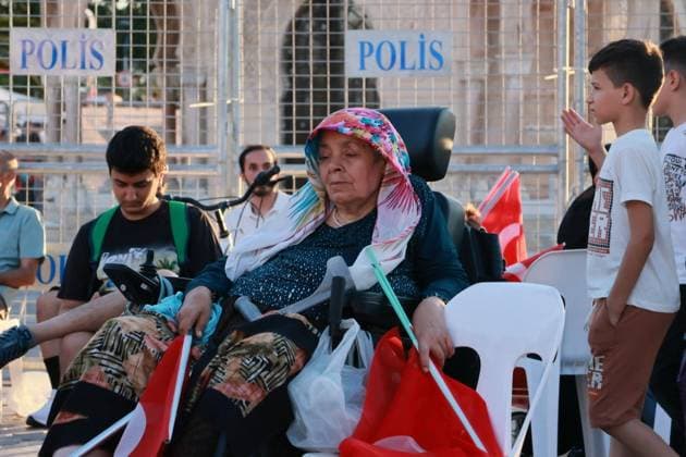 July 15, 2026, Â°Zmir, ToÂ¼rkiye: ZMÄÂ°R, TooeRKÄÂ°YE Ã¢â‚¬ JULY 15, 2026: Officials and members of the public gather in Konak Square during a ceremony marking the 10th anniversary of the failed July 15, 2016 coup attempt in ToÂ¼rkiye. The event was attended by ÄÂ°zmir Governor SoÂ¼leyman Elban, Garrison Commander ÄÂ°rfan o zsert, political party representatives and members of parliament, and included commemorative speeches, public celebrations and the distribution of food and drinks. The 2016 coup attempt left 253 people dead and more than 2,000 injured, according to Turkish authorities. Turgay KÄÂ±lÄÂ±oÂß JNA Press Â°Zmir Türkiye - ZUMAq101 20260715_zna_q101_219 Copyright: xTurgayxKÄÂ±Lx