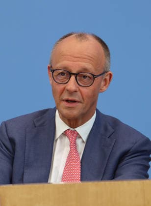 (260715) -- BERLIN, July 15, 2026 -- German Chancellor Friedrich Merz speaks during his summer press conference in Berlin, Germany on July 15, 2026. German Chancellor Friedrich Merz said on Wednesday that he does not want the United States to interfere in German elections. ) GERMANY-BERLIN-CHANCELLOR-PRESS CONFERENCE LixHanlin 