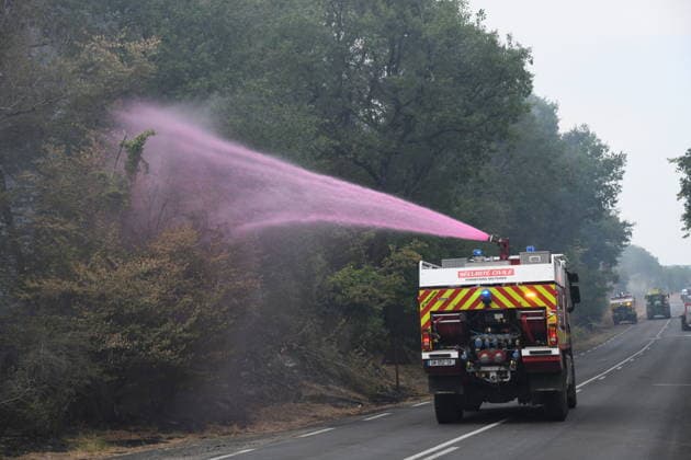 Massive wildfire spreads through Fontainebleau Forest near Paris FONTAINEBLEAU, FRANCE - JULY 15: An exceptionally large wildfire is spreading across the Fontainebleau Forest, south of Paris, France, on July 15, 2026. Fueled by an intense heat wave, prolonged drought conditions and strong winds, the blaze is rapidly advancing through the woodland, destroying hundreds of hectares of vegetation. Firefighting teams continue efforts to contain the fire and prevent further damage. Dragan Lekic Anadolu Paris France. Editorial use only. Please get in touch for any other usage.  Copyright: x2026xAnadoluxDraganxLekicx