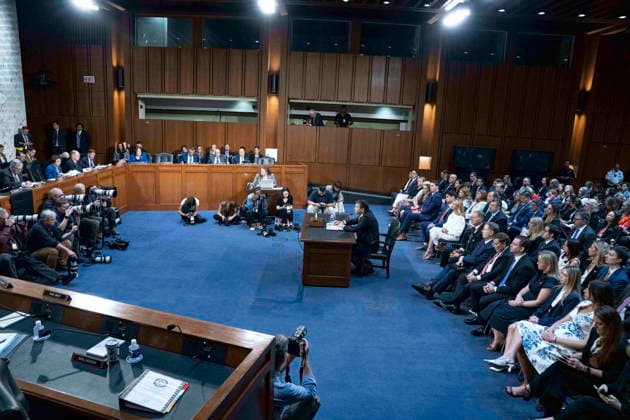 July 15, 2026, Washington, District Of Columbia, USA: Todd Blanche acting Attorney General of the United States testfies before the US Senate Committee on the Judiciary to be the new Attorney General of the United States in Washington, DC, USA, on July 15th 2026 Washington USA  - ZUMAs152 20260715_faa_s152_009 Copyright: xAndrewxThomasx