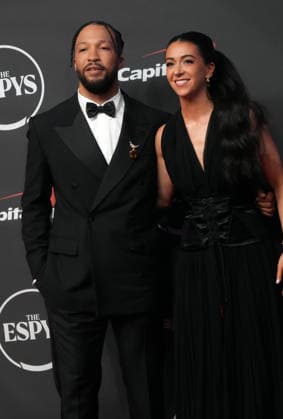 July 15, 2026, New York, Ny, USA: JALEN BRUNSON and ALI MARKS BRUNSON attend the 2026 ESPYS,.Lincoln Center, NYC.July 15, 2026. . The 2026 ESPYS,.Lincoln Center, NYC.July 15, 2026. New York USA  - ZUMAms4_ 20260715_faf_ms4_017 Copyright: xSoniaxMoskowitzxGordonx