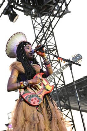 Fatoumata Diawara, a Malian singer, actress, and singer-songwriter, is performing on the Pinède Gould stage during the 65th Juan Jazz Festival on July 15, 2026. Since 1960, the Jazz à Juan Festival has welcomed the biggest names in jazz. Bruno Bebert Bestimage Fatoumata Diawara, a Malian singer, actress, and singer-songwriter, is on stage at the Pinède Gould during the 65th Jazz à Juan Festival on July 15, 2026. Since 1960, the Jazz à Juan Festival has welcomed the biggest names in jazz. Antibes, Juan-les-Pins, France  Copyright: xBrunoxBebertx xBestimagexBrunoxBebertx xBestimagex