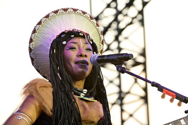Fatoumata Diawara, a Malian singer, actress, and singer-songwriter, is performing on the Pinède Gould stage during the 65th Juan Jazz Festival on July 15, 2026. Since 1960, the Jazz à Juan Festival has welcomed the biggest names in jazz. Bruno Bebert Bestimage Fatoumata Diawara, a Malian singer, actress, and singer-songwriter, is on stage at the Pinède Gould during the 65th Jazz à Juan Festival on July 15, 2026. Since 1960, the Jazz à Juan Festival has welcomed the biggest names in jazz. Antibes, Juan-les-Pins, France  Copyright: xBrunoxBebertx xBestimagexBrunoxBebertx xBestimagex