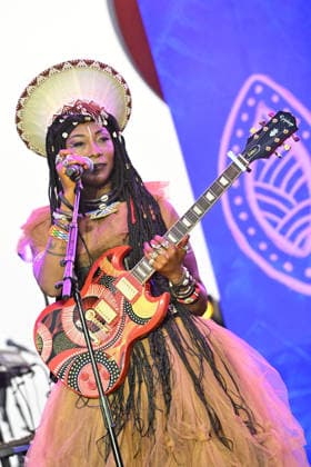 Fatoumata Diawara, a Malian singer, actress, and singer-songwriter, is performing on the Pinède Gould stage during the 65th Juan Jazz Festival on July 15, 2026. Since 1960, the Jazz à Juan Festival has welcomed the biggest names in jazz. Bruno Bebert Bestimage Fatoumata Diawara, a Malian singer, actress, and singer-songwriter, is on stage at the Pinède Gould during the 65th Jazz à Juan Festival on July 15, 2026. Since 1960, the Jazz à Juan Festival has welcomed the biggest names in jazz. Antibes, Juan-les-Pins, France  Copyright: xBrunoxBebertx xBestimagexBrunoxBebertx xBestimagex