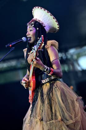 Fatoumata Diawara, a Malian singer, actress, and singer-songwriter, is performing on the Pinède Gould stage during the 65th Juan Jazz Festival on July 15, 2026. Since 1960, the Jazz à Juan Festival has welcomed the biggest names in jazz. Bruno Bebert Bestimage Fatoumata Diawara, a Malian singer, actress, and singer-songwriter, is on stage at the Pinède Gould during the 65th Jazz à Juan Festival on July 15, 2026. Since 1960, the Jazz à Juan Festival has welcomed the biggest names in jazz. Antibes, Juan-les-Pins, France  Copyright: xBrunoxBebertx xBestimagexBrunoxBebertx xBestimagex
