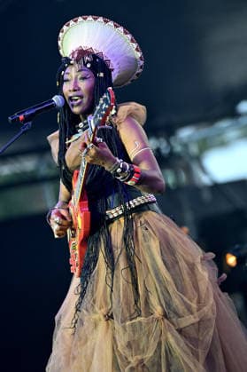 Fatoumata Diawara, a Malian singer, actress, and singer-songwriter, is performing on the Pinède Gould stage during the 65th Juan Jazz Festival on July 15, 2026. Since 1960, the Jazz à Juan Festival has welcomed the biggest names in jazz. Bruno Bebert Bestimage Fatoumata Diawara, a Malian singer, actress, and singer-songwriter, is on stage at the Pinède Gould during the 65th Jazz à Juan Festival on July 15, 2026. Since 1960, the Jazz à Juan Festival has welcomed the biggest names in jazz. Antibes, Juan-les-Pins, France  Copyright: xBrunoxBebertx xBestimagexBrunoxBebertx xBestimagex
