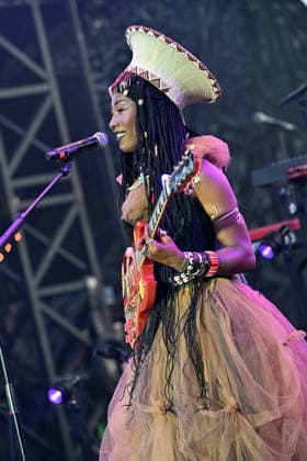 Fatoumata Diawara, a Malian singer, actress, and singer-songwriter, is performing on the Pinède Gould stage during the 65th Juan Jazz Festival on July 15, 2026. Since 1960, the Jazz à Juan Festival has welcomed the biggest names in jazz. Bruno Bebert Bestimage Fatoumata Diawara, a Malian singer, actress, and singer-songwriter, is on stage at the Pinède Gould during the 65th Jazz à Juan Festival on July 15, 2026. Since 1960, the Jazz à Juan Festival has welcomed the biggest names in jazz. Antibes, Juan-les-Pins, France  Copyright: xBrunoxBebertx xBestimagexBrunoxBebertx xBestimagex
