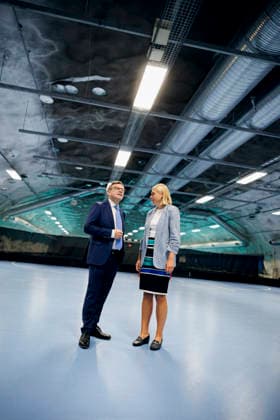 Johann Wadephul (CDU), Bundesaussenminister, und Elina Valtonen, Aussenministerin der Republik Finnland, besichtigen zusammen die Zivilschutzanlage Merihaka. Helsinki, 16.07.2026. Fotografiert im Auftrag des Auswaertigen Amtes Helsinki Finnland *** Johann Wadephul (CDU), Federal Minister of Foreign Affairs, and Elina Valtonen, Minister of Foreign Affairs of the Republic of Finland, tour the Merihaka civil defense facility in Helsinki together, July 16, 2026. Photographed on behalf of the Federal Foreign Office, Helsinki, Finland Copyright: xThomasxTrutschel AAx