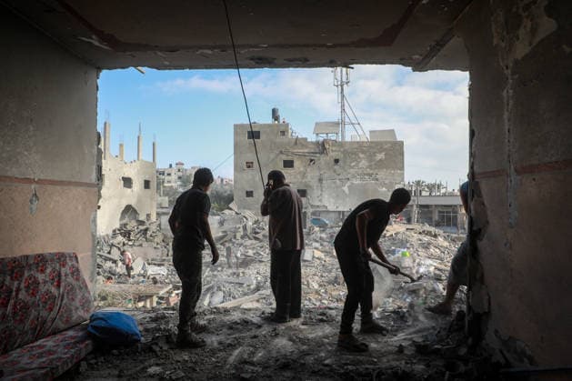 Israeli attacks continue in Gaza GAZA, PALESTINE - JULY 16 : A view destruction at the Nuseirat Refugee Camp as the Israeli army targeted civilian residential areas in Gaza, Palestine on July 16, 2026. Hassan Jedi Anadolu Gaza City Gaza. Editorial use only. Please get in touch for any other usage.  Copyright: x2026xAnadoluxHassanxJedix
