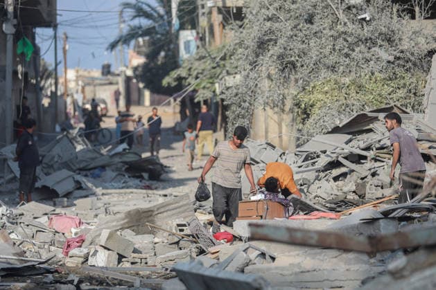 Israeli attacks continue in Gaza GAZA, PALESTINE - JULY 16 : A view destruction at the Nuseirat Refugee Camp as the Israeli army targeted civilian residential areas in Gaza, Palestine on July 16, 2026. Hassan Jedi Anadolu Gaza City Gaza. Editorial use only. Please get in touch for any other usage.  Copyright: x2026xAnadoluxHassanxJedix