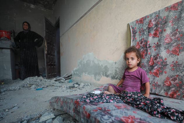Israeli attacks continue in Gaza GAZA, PALESTINE - JULY 16 : A view destruction at the Nuseirat Refugee Camp as the Israeli army targeted civilian residential areas in Gaza, Palestine on July 16, 2026. Hassan Jedi Anadolu Gaza City Gaza. Editorial use only. Please get in touch for any other usage.  Copyright: x2026xAnadoluxHassanxJedix