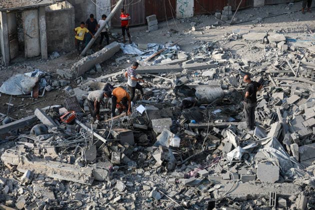 Israeli attacks continue in Gaza GAZA, PALESTINE - JULY 16 : A view destruction at the Nuseirat Refugee Camp as the Israeli army targeted civilian residential areas in Gaza, Palestine on July 16, 2026. Hassan Jedi Anadolu Gaza City Gaza. Editorial use only. Please get in touch for any other usage.  Copyright: x2026xAnadoluxHassanxJedix