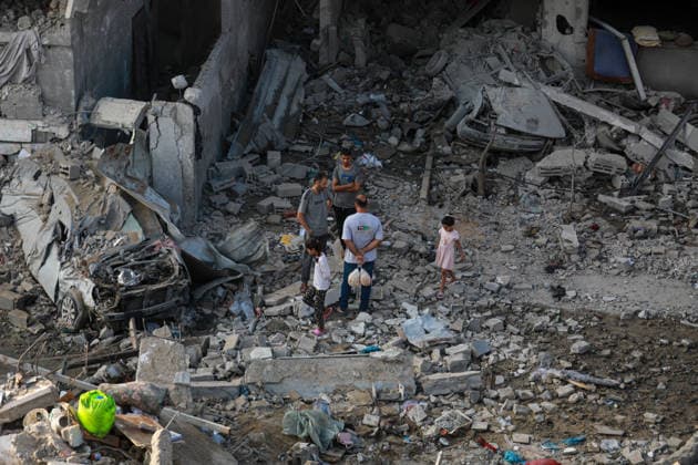Israeli attacks continue in Gaza GAZA, PALESTINE - JULY 16 : A view destruction at the Nuseirat Refugee Camp as the Israeli army targeted civilian residential areas in Gaza, Palestine on July 16, 2026. Hassan Jedi Anadolu Gaza City Gaza. Editorial use only. Please get in touch for any other usage.  Copyright: x2026xAnadoluxHassanxJedix