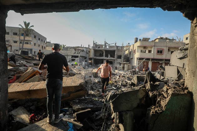 Israeli attacks continue in Gaza GAZA, PALESTINE - JULY 16 : A view destruction at the Nuseirat Refugee Camp as the Israeli army targeted civilian residential areas in Gaza, Palestine on July 16, 2026. Hassan Jedi Anadolu Gaza City Gaza. Editorial use only. Please get in touch for any other usage.  Copyright: x2026xAnadoluxHassanxJedix