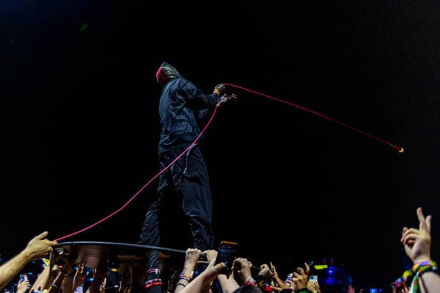 Singer Tyler Joseph of American duo Twenty One Pilots performs at the music festival Colours of Ostrava on July 15, 2026, in Ostrava, Czech Republic. (CTKxPhoto VladimirxPrycek) CTKPhotoP2026071509065  CTKPhotoP2026071509065