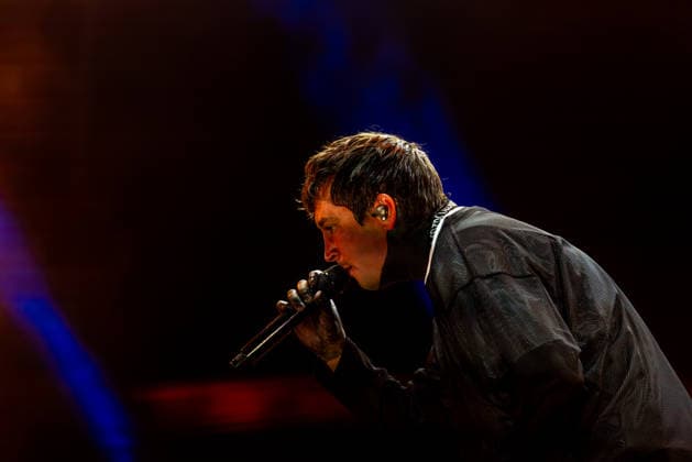 Singer Tyler Joseph of American duo Twenty One Pilots performs at the music festival Colours of Ostrava on July 15, 2026, in Ostrava, Czech Republic. (CTKxPhoto VladimirxPrycek) CTKPhotoP2026071509077  CTKPhotoP2026071509077