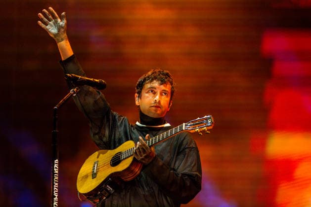 Singer Tyler Joseph of American duo Twenty One Pilots performs at the music festival Colours of Ostrava on July 15, 2026, in Ostrava, Czech Republic. (CTKxPhoto VladimirxPrycek) CTKPhotoP2026071509082  CTKPhotoP2026071509082