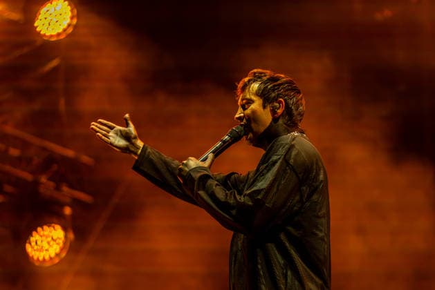 Singer Tyler Joseph of American duo Twenty One Pilots performs at the music festival Colours of Ostrava on July 15, 2026, in Ostrava, Czech Republic. (CTKxPhoto VladimirxPrycek) CTKPhotoP2026071509093  CTKPhotoP2026071509093