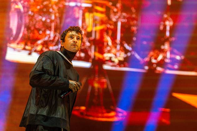 Singer Tyler Joseph of American duo Twenty One Pilots performs at the music festival Colours of Ostrava on July 15, 2026, in Ostrava, Czech Republic. (CTKxPhoto VladimirxPrycek) CTKPhotoP2026071509095  CTKPhotoP2026071509095