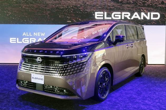 Nissan unveils new minivan Nissan Motor Co. unveils the fully remodeled Elgrand minivan to the media in Yokohama on June 17, 2026.  A14AA0005623435P