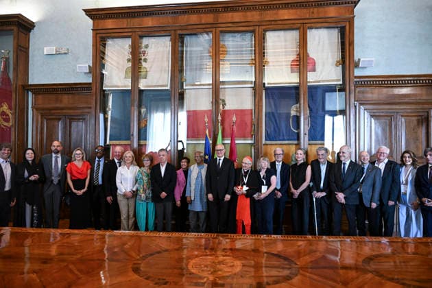 July 16, 2026, Rome, Italy: A photo family with all the participants during the last day of 2026 Global Nobel Laureates Assembly in Rome, Italy, 16 July 2026. ANSA RICCARDO ANTIMIANI. Rome Italy  - ZUMAa110 20260716_zaf_a110_013 Copyright: xRiccardoxAntimianix