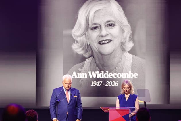 MPs join We Own It campaigners to say NO to the proposal to take over Thames Water by its creditors, London, UK, on 13 July 2026. Former Prime Minister Liz Truss and CPAC Chairman Matt Schlapp open CPAC Great Britain with a a tribute to Ann Widdecombe at CPAC Great Britain at the InterContinental Hotel, North Greenwich, London, UK, on 16 July 2026. Widdecombe, the former Conservative MP, Brexit Party MEP and Reform UK spokesperson, was found dead at her home in Haytor, Devon on 9 July 2026 in what counter-terrorism police have described as a targeted attack. A 28-year-old man remains in custody in connection with her murder. CPAC Great Britain, chaired by former Prime Minister Liz Truss and running from 16 to 18 July 2026, is the inaugural  Copyright: xPetexSpellerx xAvalonx 1116828952