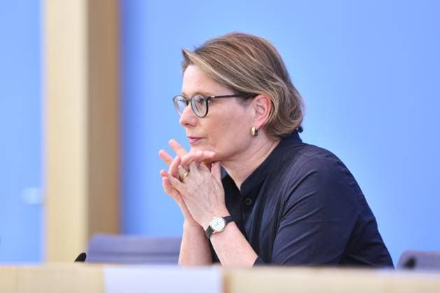Berlin, Deutschland, 16.07.2026: Bundespressekonferenz: Vorstellung des Aktionsplans zur Bekämpfung von Steuer- und Finanzkriminalität: Bundesministerin der Justiz und für Verbraucherschutz Stefanie Hubig (SPD) *** Berlin, Germany, July 16, 2026 Federal Press Conference: Presentation of the Action Plan to Combat Tax and Financial Crime Stefanie Hubig, Federal Minister of Justice and Consumer Protection (SPD) Copyright: xdtsxNachrichtenagenturx dts_127849
