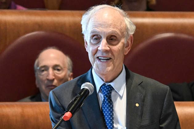 July 16, 2026, Rome, Italy: 2004 Nobel Prize in Physics, David Gross, during the last day of 2026 Global Nobel Laureates Assembly in Rome, Italy, 16 July 2026. ANSA RICCARDO ANTIMIANI. Rome Italy  - ZUMAa110 20260716_zaf_a110_020 Copyright: xRiccardoxAntimianix