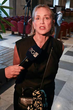 July 16, 2026, Rome, Italy: US actress Sharon Stone during the last day of 2026 Global Nobel Laureates Assembly in Rome, Italy, 16 July 2026. ANSA RICCARDO ANTIMIANI. Rome Italy  - ZUMAa110 20260716_zaf_a110_027 Copyright: xRiccardoxAntimianix
