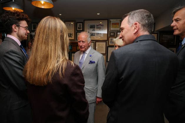 Britain s King Charles and Queen Camilla visits Blandford Forum in Dorset Britain s King Charles and Queen Camilla talk with Woodhouse family members of Hall and Woodhouse Badger Brewery, to mark the start of the brewery s 250th anniversary celebrations in Blandford Forum, Dorset, Britain, July 16, 2026., Credit:Avalon.red PA ROTA - B68 Avalon UNITED KINGDOM, Dorset  Copyright: xAvalon.redx xPAxROTAx-xB68x xAvalonx 1116845890