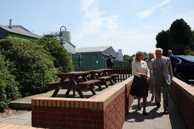 Britain s King Charles and Queen Camilla visits Blandford Forum in Dorset Britain s King Charles and Queen Camilla arrive at Hall and Woodhouse Badger Brewery, to mark the start of the brewery s 250th anniversary celebrations in Blandford Forum, Dorset, Britain, July 16, 2026., Credit:Avalon.red PA ROTA - B68 Avalon UNITED KINGDOM, Dorset  Copyright: xAvalon.redx xPAxROTAx-xB68x xAvalonx 1116845901