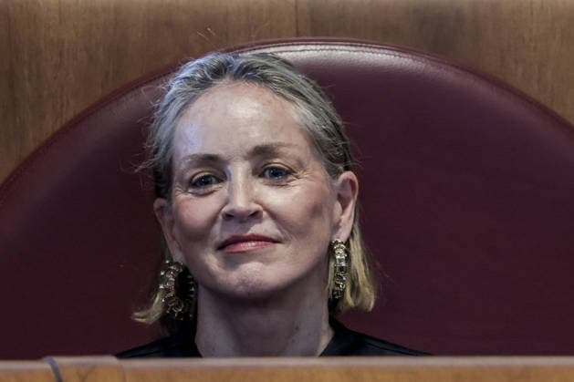 Global Nobel Laureates Assembly on Artificial Intelligence and Nuclear War in Rome ROME, ITALY, JULY 16: U.S. actress Sharon Stone attends the last day of the Global Nobel Laureates Assembly on Artificial Intelligence and Nuclear War at the Capitoline Hill in Rome, Italy, on July 16, 2026. Riccardo De Luca Anadolu Rome Italy. Editorial use only. Please get in touch for any other usage.  Copyright: x2026xAnadoluxRiccardoxDexLucax