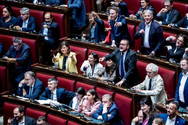 July 16, 2026, Rome, Italia, Italy: Democratic Party Secretary Elly Schlein during the session at the Chamber of Deputies for the final vote on the electoral law, Rome 16 07 2026 Rome Italy  - ZUMAa289 20260716_zia_a289_022 Copyright: xFrancescoxFotiax xAgfx