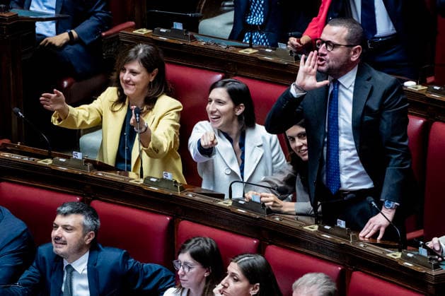 July 16, 2026, Rome, Italia, Italy: Democratic Party Secretary Elly Schlein during the session at the Chamber of Deputies for the final vote on the electoral law, Rome 16 07 2026 Rome Italy  - ZUMAa289 20260716_zia_a289_024 Copyright: xFrancescoxFotiax xAgfx