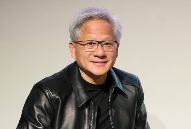 July 16, 2026, Tokyo, Japan - American AI chip maker Nvidia founfer and CEO Jensen Huang speaks at a press conference as Japanese three robotics companies, Fanuc, Yaskawa Electric and Kawasaki Heavy Industries begin business collaboration with Nvidia and computer giant Fujitsu in the field of the physical AI in Tokyo on Thursday, July 16, 2026. (photo by Yoshio Tsunoda AFLO)  aflo_338196751
