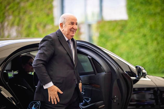Abdelmadjid Tebboune, Praesident von Algerien, aufgenommen im Rahmen eines Besuchs in Berlin, 16.07.2026. Berlin Deutschland *** Abdelmadjid Tebboune, President of Algeria, photographed during a visit to Berlin, July 16, 2026, Berlin, Germany Copyright: xJulianexSonntagx