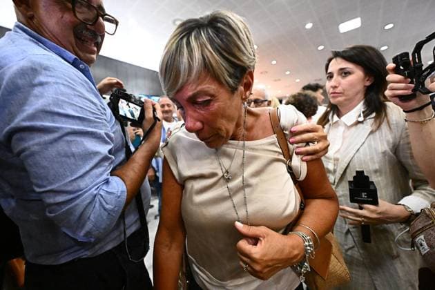 July 16, 2026, Genova, ITALIA: Alcuni dei parenti delle vittime dopo la lettura per la sentenza di primo grado per il crollo di ponte Morandi, Genova, 16 luglio 2026. Some of the relatives of the victims after the first-instance verdict for the collapse of the Morandi Bridge, Genoa, Italy, 16 July 2026. .ANSA LUCA ZENNARO Genova ITALIA  - ZUMAa110 20260716_zaf_a110_036 Copyright: xLucaxZennarox
