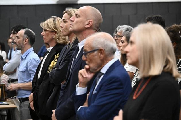 July 16, 2026, Genova, ITALIA: La sindaca di Genova Silvia Salis con i parenti delle vittime prima la lettura per la sentenza di primo grado per il crollo di ponte Morandi, Genova, 16 luglio 2026. Genoa Mayor Silvia Salis with relatives of the victims during the first-instance verdict for the collapse of the Morandi Bridge, Genoa, Italy, 16 July 2026. .ANSA LUCA ZENNARO Genova ITALIA  - ZUMAa110 20260716_zaf_a110_046 Copyright: xLucaxZennarox