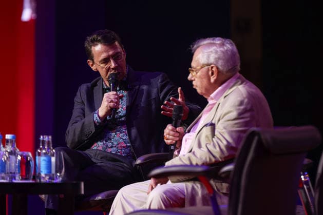 CPAC Great Britain at InterContinental Hotel, London, UK 16 July 2026 Historian and author Dr David Starkey speaks in conversation with Mark Littlewood at CPAC Great Britain at the InterContinental Hotel, North Greenwich, London, UK, on 16 July 2026. CPAC Great Britain, chaired by former Prime Minister Liz Truss and running from 16 to 18 July 2026, is the inaugural UK edition of the Conservative Political Action Conference, bringing together right-of-centre politicians, activists and thinkers from the UK, Europe and the United States under the banner of sovereignty, liberty and free enterprise., Credit:Pete Speller Avalon UK, London, London, UK  Copyright: xPetexSpellerx xAvalonx 1116857397