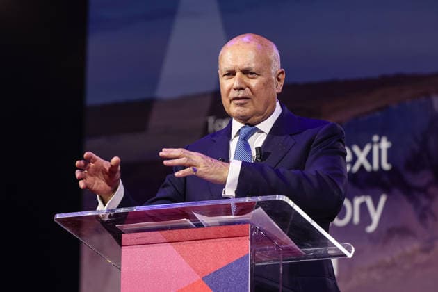 CPAC Great Britain at InterContinental Hotel, London, UK 16 July 2026 MP and former Conservative Party Leader Sir Iain Duncan-Smith speaks at CPAC Great Britain at the InterContinental Hotel, North Greenwich, London, UK, on 16 July 2026. CPAC Great Britain, chaired by former Prime Minister Liz Truss and running from 16 to 18 July 2026, is the inaugural UK edition of the Conservative Political Action Conference, bringing together right-of-centre politicians, activists and thinkers from the UK, Europe and the United States under the banner of sovereignty, liberty and free enterprise., Credit:Pete Speller Avalon UK, London, London, UK  Copyright: xPetexSpellerx xAvalonx 1116857421