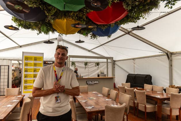 Filip Kostalek, art director of music festival Colours of Ostrava, in Ostrava, Czech Republic, on July 16, 2026. (CTKxPhoto VladimirxPrycek) CTKPhotoP2026071604399  CTKPhotoP2026071604399