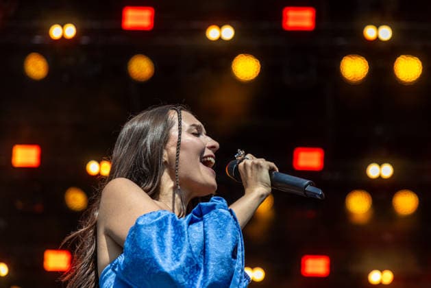 Czech Singer Katerina Marie Ticha performs during the second day of Music festival Colours of Ostrava in Ostrava, Czech Republic, on July 16, 2026. (CTKxPhoto VladimirxPrycek) CTKPhotoP2026071605620  CTKPhotoP2026071605620