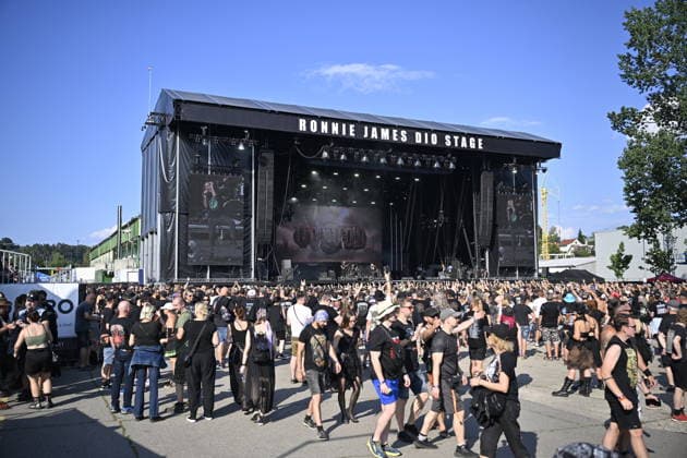 Metal music fans attend the International Music Festival Masters of Rock in Vizovice near Zlin, Czech Republic, July 16, 2026. (CTKxPhoto DaliborxGluck) CTKPhotoP2026071605880  CTKPhotoP2026071605880