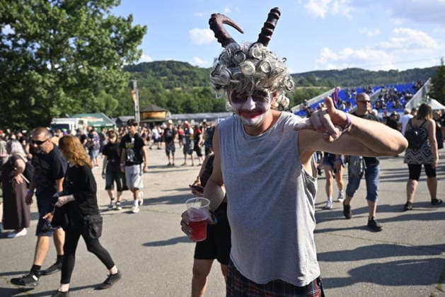Metal music fans attend the International Music Festival Masters of Rock in Vizovice near Zlin, Czech Republic, July 16, 2026. (CTKxPhoto DaliborxGluck) CTKPhotoP2026071605888  CTKPhotoP2026071605888