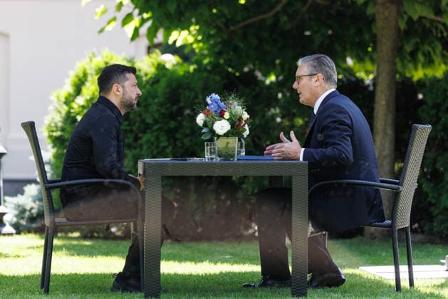 Prime Minister Keir Starmer visits Ukraine 16 07 2026. Ukraine. Prime Minister Keir Starmer meets Ukrainian President Volodymyr Zelenskyy as he visits Kyiv., Credit:Simon Dawson No 10 Downing Street B66 Avalon Ukraine, Kyiv  Copyright: xSimonxDawsonx xNox10xDowningxStreetx xB66x xAvalonx 1116863525