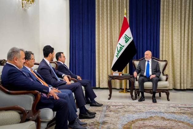 Iraqi president receives foreign affairs delegation in Baghdad Iraqi President Nizar Amidi receives a delegation from the Iraqi Foreign Affairs Group, headed by Yousef Mohammed, at Al Salam Palace in Baghdad, Iraq, on July 16, 2026. Photo by Iraqi Presidency Office apaimages Iraq Iraq Iraq 160726_Iraq_IPO_00(3) Copyright: xapaimagesxIraqixPresidencyxOfficex xapaimagesx