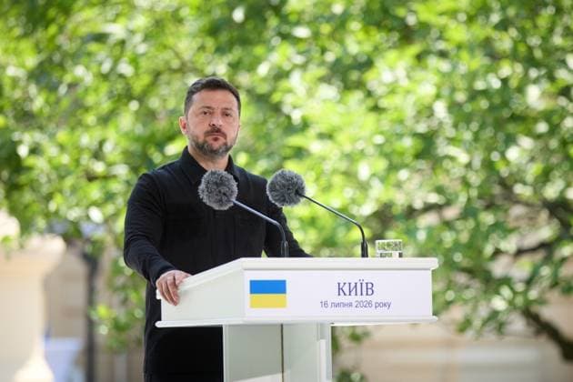 Zelenskyy meets British Prime Minister Starmer in Kyiv Ukrainian President Volodymyr Zelenskyy meets with British Prime Minister Keir Starmer in Kyiv, Ukraine, on July 16, 2026. The two leaders discussed continued British support for Ukraine. Photo by PRESIDENT OF UKRAINE apaimages Ukraine Ukraine Ukraine 160726_Ukraine_UPO_00(23).jpeg Copyright: xapaimagesxPRESIDENTxOFxUKRAINEx xapaimagesx