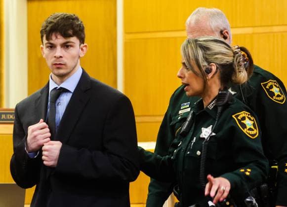 July 16, 2026, Clearwater, Florida, USA: Stuart Beck is escorted from the stand after he testifies in his murder trial at the Pinellas County Justice Center on Thursday, July 16, 2026 in Clearwater. Beck is on trial for shooting and killed Michael Conrad. Clearwater USA - ZUMAs70_ 20260716_zan_s70_027 Copyright: xDirkxShaddx