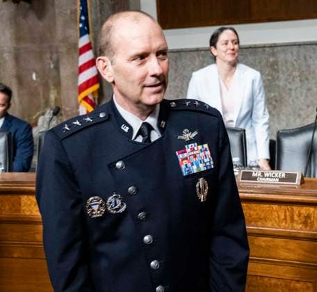 July 16, 2026, Washington, District Of Columbia, USA: United States Space Force Lieutenant General Douglas A Schiess, testifies before the US Senate Committee on Armed Services on his nomination to be Chief of Space Operations and promoted to the grade of General, during a hearing in the in the Dirksen Senate Office Building on Capitol Hill in Washington, DC, USA, on Thursday, July 16, 2026 Washington USA  - ZUMAs152 20260716_faa_s152_041 Copyright: xAndrewxThomasx